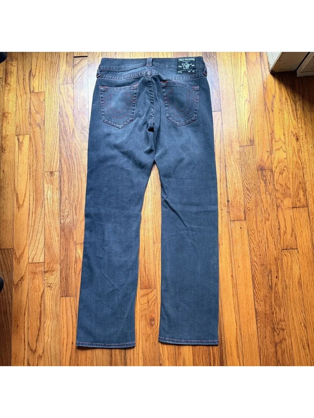 True Religion Ricky Relaxed Straight Jeans Men's Size 31 No Flap Single Needle
